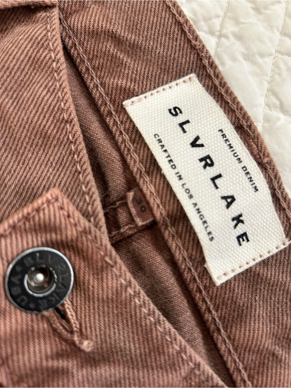 SLVRLAKE Mica Wide-Leg Jeans in Brown size 30 - Picture 7 of 10